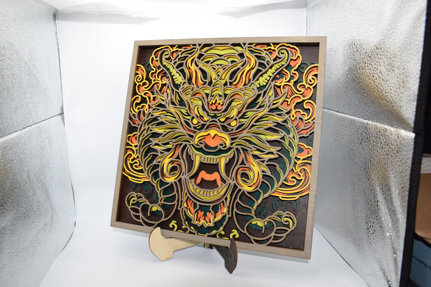 Layered Dragon Face