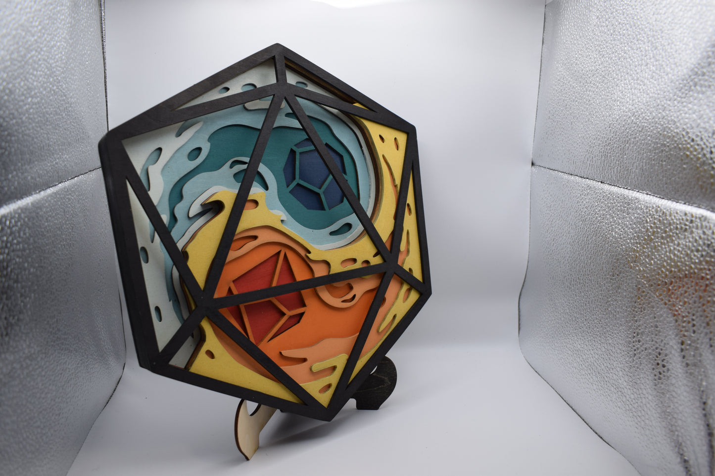 Elemental D20 Yin Yang