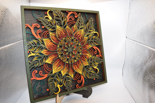 Boho Sunflower Mandala