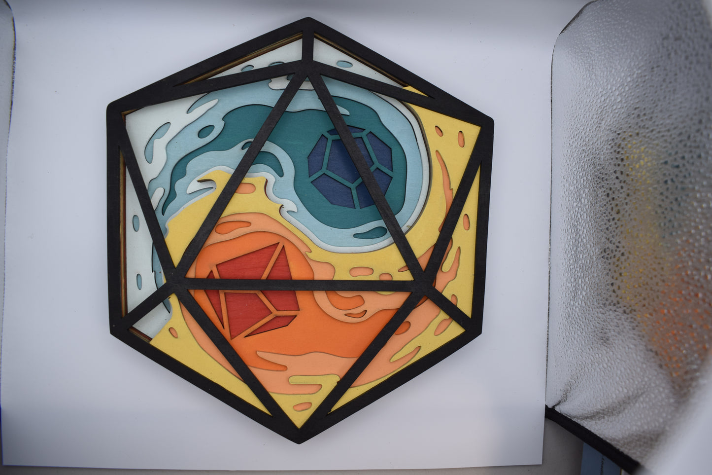 Elemental D20 Yin Yang